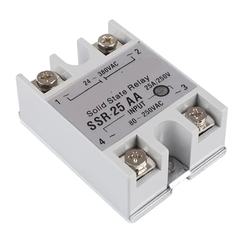 Relé de estado sólido SSR-25AA para control de temperatura en hornos y maquinaria industrial