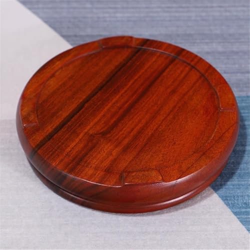 Base de pot fleurs en bois précieux pour sublimer vos bonsaïs et théières de collection - 5