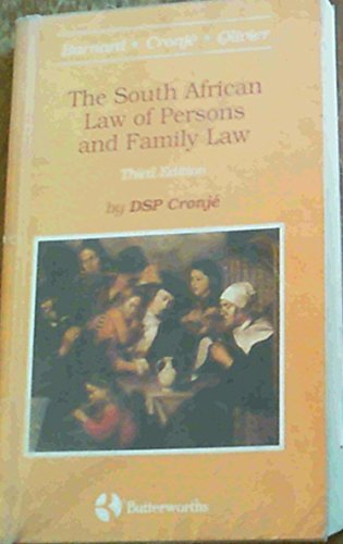 The South African Law of Persons and Family Law