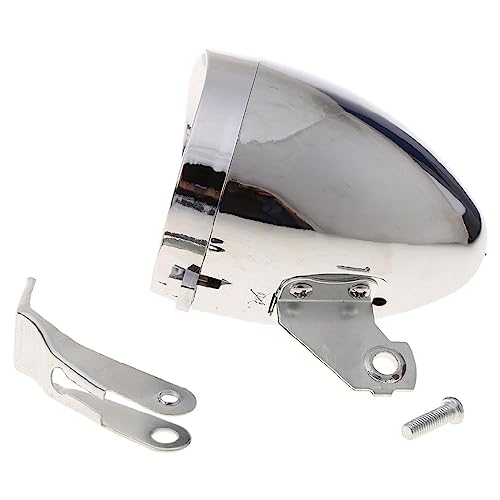 クラシックレトロ流線型自転車用ヘッドライト超高輝度 LED メタルクロームバイクヘッドライトサイクリング照明器具夜間走行アクセサリー自転車ヘッドライト