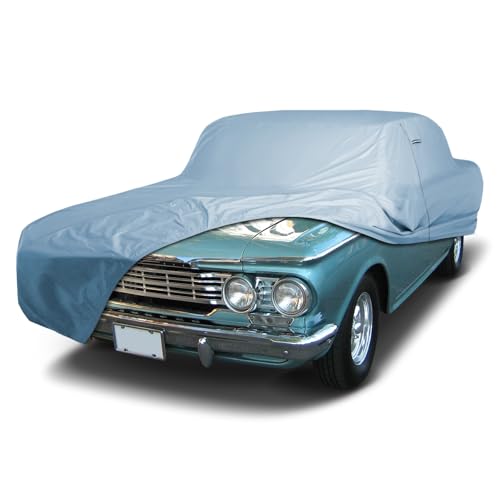 Image of iCarCover Premium Car Cover for 1958-1962 AMC Rambler Ambassador Wagon Heavy Duty Waterproof All-Weather Automobiles Custom Fit Indoor Outdoor UV Snow Protection Covers with Straps and Bag