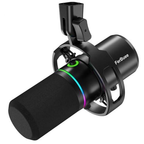 Amazon.co.jp: FerBuee XLR USB ダイナミックマイク パソコンマイク