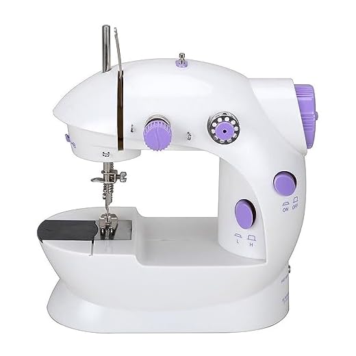 Mini Máquina de Costura Reta Portátil Branca Com Pedal bivolt 110V/220V Compacta e Completa - Vinwer