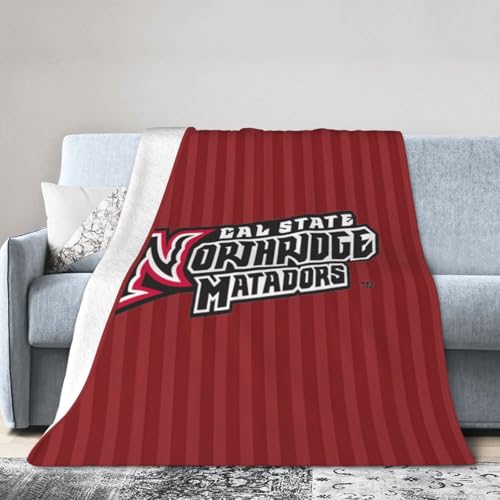 Cal State Northridge Matadors CSUN Ultra-Soft Micro Fleece Blanket Soft Comfortable Flannel Blanket