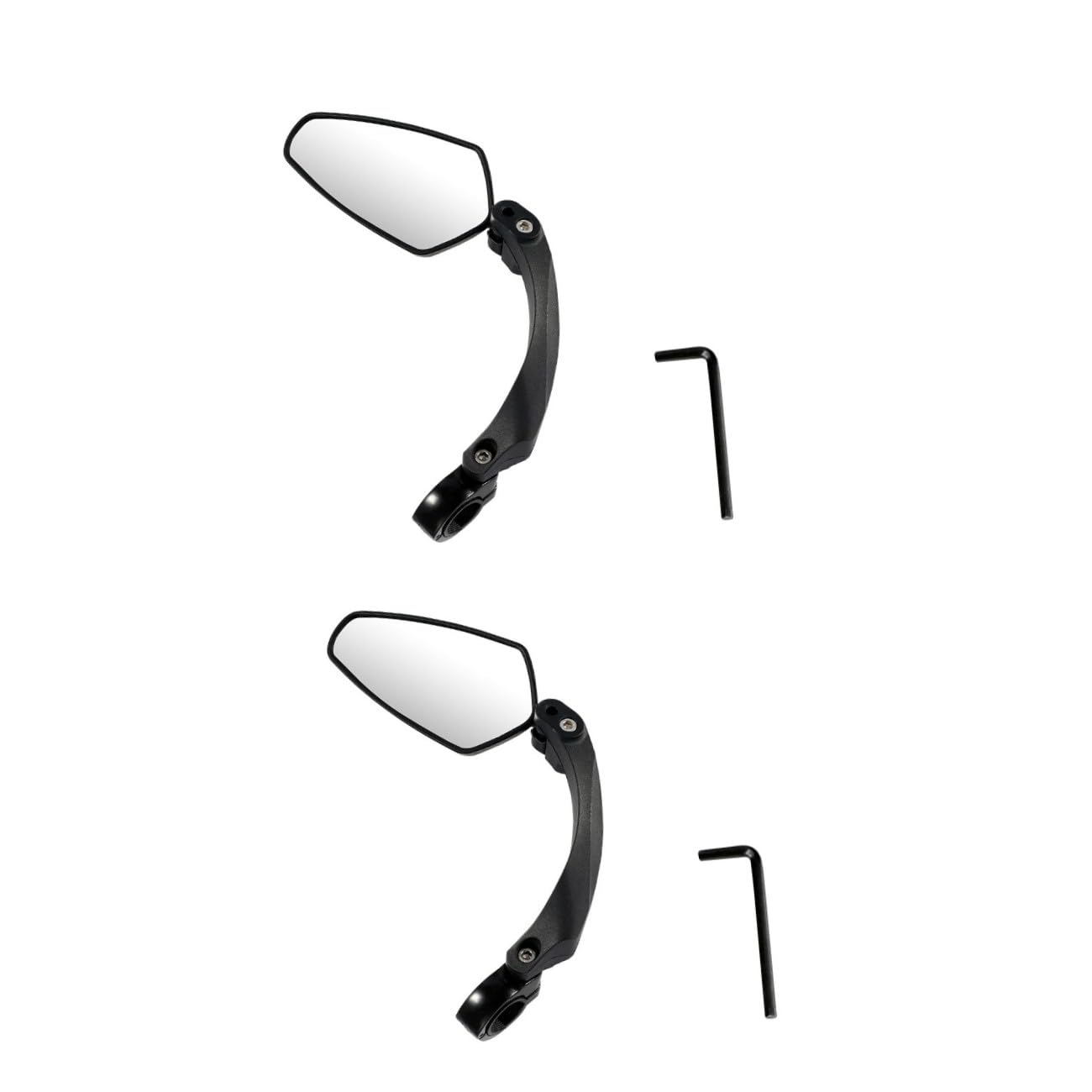 BESPORTBLE 2pezzi Specchietto Retrovisore Per Bici Accessorio Pratico Per Mountain Bike e Ciclisti Installazione Facile Senza Strumenti Sicurezza e Visibilità Ottimale Design Compatto e