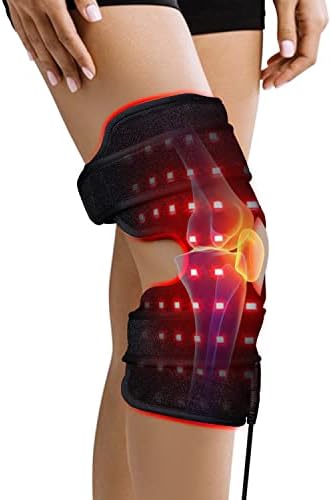 DGYAO Red Light & Infrared Light Therapy Belt for Knee Elbow Joint Pain Relief Flexible Wearable Wrap Deep Therapy Pad with Auto Off Timer