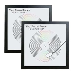 Vinyl Frame Wall Album Art Display Frame for LP 12″ Record Cover Sleeve Black (2)