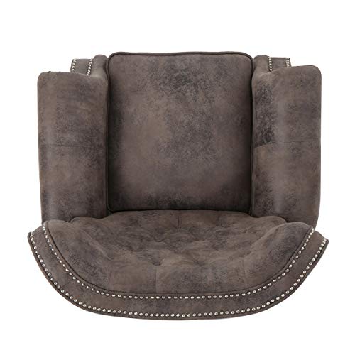 Gdfstudio Waldo Tufted Wingback Recliner Chair(Warm Stone). #TOP7