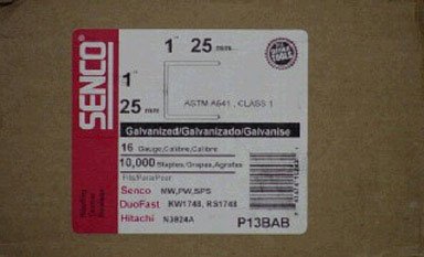 Staples, 16 ga, 1" L, PK10000