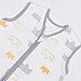 TILLYOU Sleep Sack 2 Pack - Baby Wearable Blanket with 2-Way Zipper, Extra Soft Cotton Sleeveless Sleeping Bag for Infants, Gray Grown, 12-18 Months