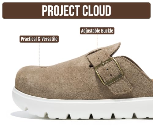 Image of 100% Genuine Leather Platform Clogs for Women - Fall Shoes for Women 2026