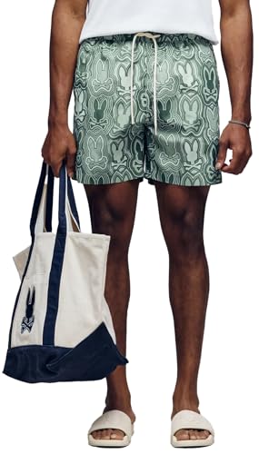 Psycho Bunny Lightweight Graphic Swim Trunk - Chuck