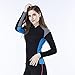 Luzhengyang Women Wetsuit Jacket 2mm Neoprene Top XL | Breathable Long Sleeve Surfing Suit | Flexible & Weight Scuba Diving Watersports Wet Suit - Blue