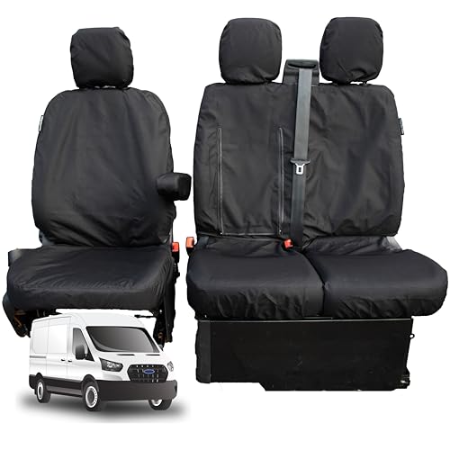 Ford Transit Seat Custom Fit Transit Tipper Seat Covers for Mk 8 Van Driver & Double Passenger | 350 250 & 150