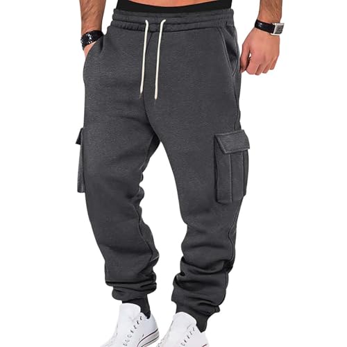 Sweatpants Men Relaxed Fit Workout Stretch Bottom Casual Lounge Baggy Elastic Wiasted Athletic Joggers Pants