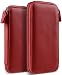 Produktbild StilGut Handytasche kompatibel mit iPhone 12/12 Pro, iPhone 11 Pro Max, Samsung Galaxy S20 und andere Smartphones bis 6,5, Handyhülle aus Leder mit Reißverschluss, Gr. XL - Rot Nappa
