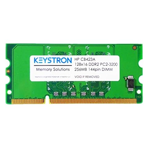 Keystron CB423A 256MB DDR2 144-pin DIMM Printer Memory for HP Laserjet CP2025x CP5225x CP5225dn Laser Jet Pro CP1525NW Cover