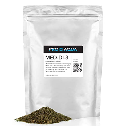 Image of DI Resin Replacement Refill Deionization Color Changing Premium Grade, TDS Filtration, Aquariums, Spot Free Rinse, 3 Liter