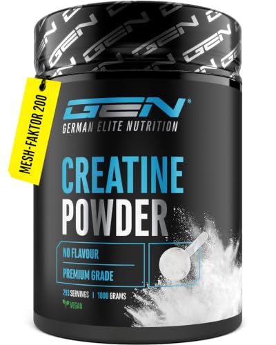 GEN GERMAN ELITE NUTRITION Creatin Monohydrat Pulver - 1 kg / 1000 g – Ansicht 1
