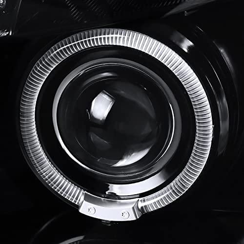 SPEC-D TUNING Jet Black LED Projector Headlights Compatible with 2005-2010 Chevy Cobalt, 2007-2009 Pontiac G5, 2005-2006 Pontiac Pursuit, Left + Right Pair Headlamps Assembly - Thumbnail 7