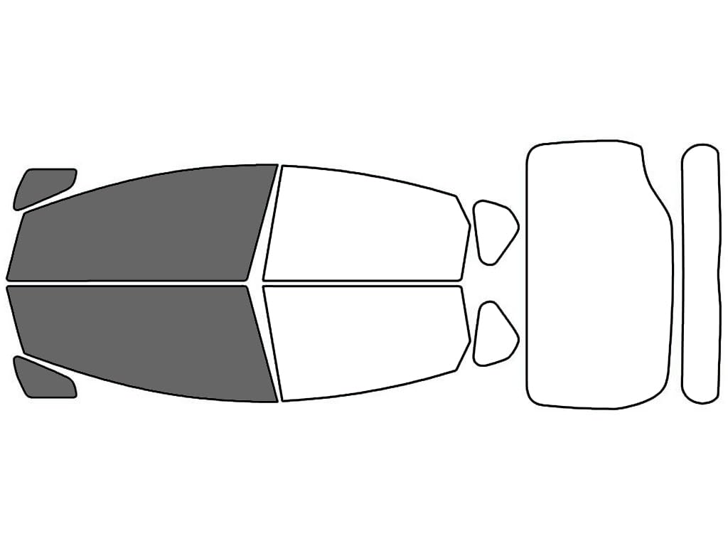 Rvinyl Window Tint Kit Compatible with Toyota Prius 2010-2015 - Front Precut Kit - 35%