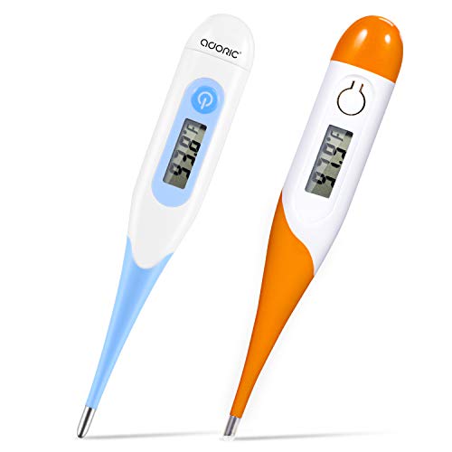 Digital Body Thermometer, Electronic Fever Temperature Thermometer for Oral Underarm Rectum Fast Reading