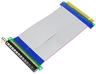 Multibao 16X to 16X PCI-E PCIe Express Extender Extension PC Ribbon Cable Riser Card Cord