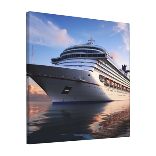 Poster sur toile de bateau de croisière HJBNW impression d'art minimaliste