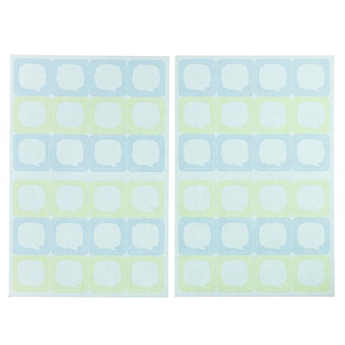 ゆにねーむ 洗濯 タグ に貼る シール フキダシB 24ピース×2シート UN-268