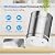 Purewell 1.5G Gravity Water Filter System with Water Level Window, 8-Stage 0.01?m Ultra-Filtration Stainless Steel Countertop System with 4 Filters and Stand, Reduce Fluoride and Chlorine, PW-MKS-CF