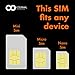 Preloaded Orange Travel Sim Card Now with 20GB of 4G Data, Unlimited Calls & SMS in Europe, 30 mins & 200 SMS from Europe to Worldwide (Lasts for 31 Days). Tethering Allowed