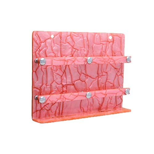 Image of STIMULUS Acrylic Double Wall Phone Holder for Wall - Mobile Charging Stand, Pink (6x8 inch), Space-Saving Phone Mount