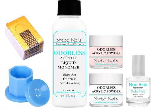 Kit mini de uñas acrílicas inodoras Sheba Nails miniatura 1