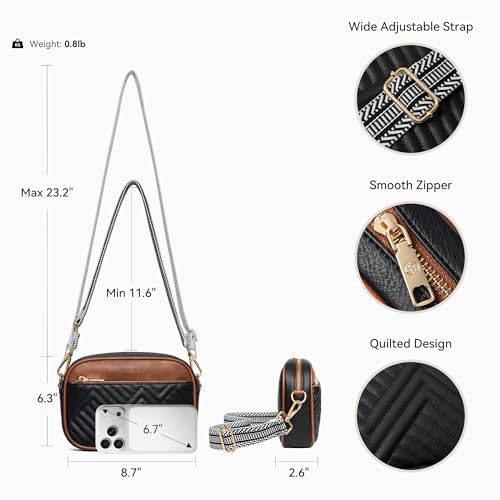 BOSTANTEN Quilted Crossbody Bags Vegan Leather