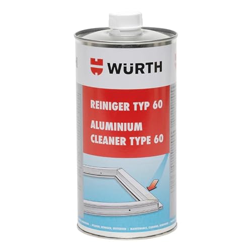 Nettoyant Universel Type 60 pour PVC, Alu et Métal – Nettoyant Professionnel Non Corrosif à Séchage Rapide – Élimine Colle, Graisse et Bitume – Pour Fenêtres, Portes et Signalisation – 1L
