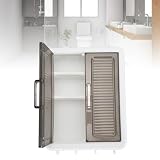 Pensile con Ganci, Mobiletto da Bagno Multifunzionale Montato a Parete 15x12x5 Pollici, Organizer per Trucco da Parete per il Bagno, Trucco, Profumo, Organizer per Cosmetici,