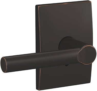Schlage Custom FC21 BRW 716 CEN Broadway Lever with Century Trim Hall-Closet and Bed-Bath Lock, Aged Bronze