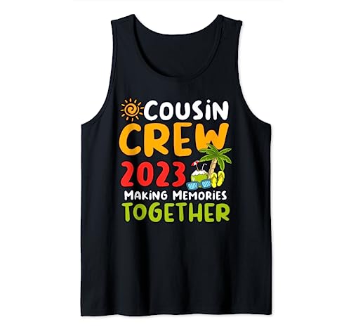Cousin Crew 2023 Summer Vacation Beach Family Trip Matching Canotta