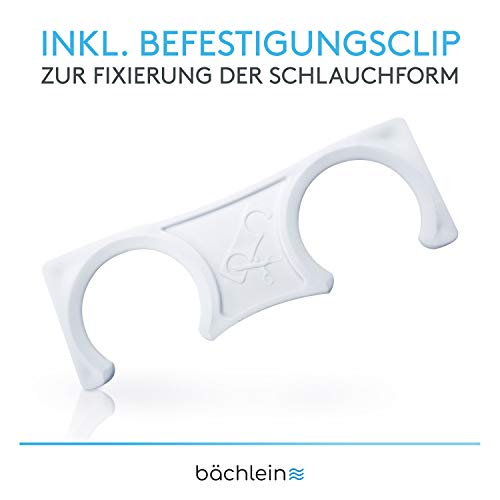 Bächlein flexibler Ablaufschlauch aus Kunststoff fürs Waschbecken - G 1 1/4 x 32 mm, ausziehbar von 320-800mm, Geruchsverschluss individuell anpassbar