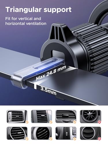 Image of UGREEN 2-in-1 Magsafe Car Mount, Phone Holder for Cars Air Vent Dashboard