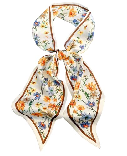 Fashion Scarf for Women - 58' Long Skinny Scarf Lightweight, Luxurious Silk Feeling...