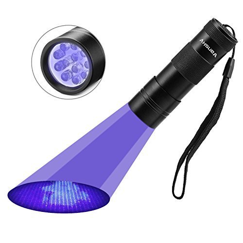 image for Black Light UV Flashlight,Vansky Blacklight 12 LED Urine Detector For 