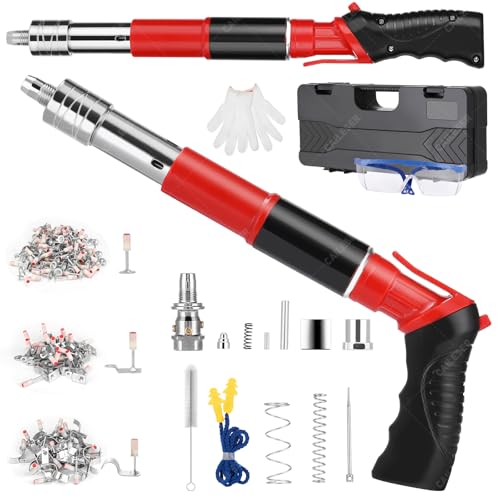 El Mejor Listado de Accesorios de construcción los preferidos por los clientes. 42 Pistola de Clavos, Herramienta de Pistola de Impacto Giratorio, 110 Clavos, Portáti Pistola de Impacto Extendido Inalambrica con Maleta y Otros Accesorios, Para Soportes de...