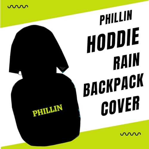 Image of Rain Cover for Backpack with Elastic Adjustable and Carrying Pouch Dustproof Waterproof Laptop Bag Protector Travel Accessories 35-45 Liter Hoddy Style (Black)