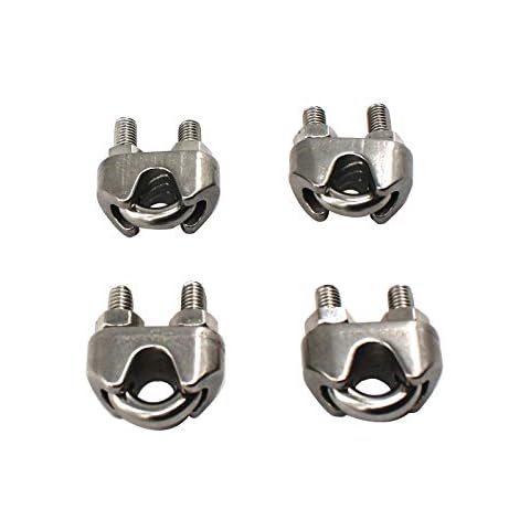 M12 pack of 4 Stainless steel Cable Clamp wire rope clip different sizes available Cover
