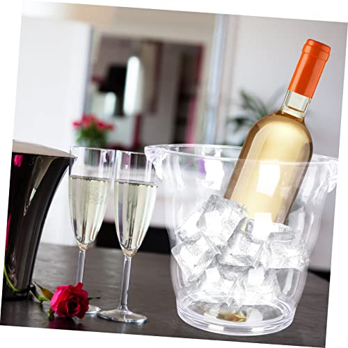 Zerodeko 1 Conjunto De Baldes De Gelo Banheira De Gelo Balde De Gelo Alça Suporte De Gelo Recipiente