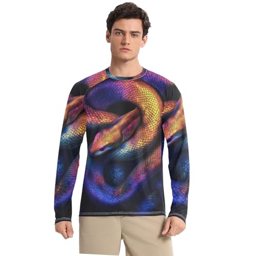 Mens UV Protection Shirts UPF50+ Long Sleeve Rash Guard Beach Shirt Quick Dry for Fishing Swimming S Grey