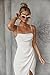 Dessiny Long Sleeveless Wedding Dresses for Bride Simple Spaghetti Straps Backless Satin Ivory Bridal 6 Style1-ivory