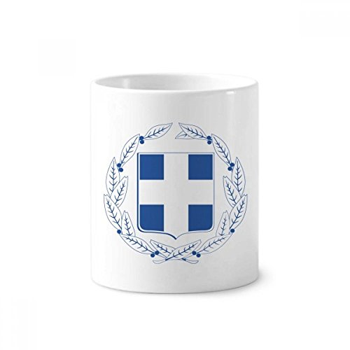 Porte-brosse à dents Grèce céramique DIYthinker tasse blanche 350ml pot à stylo déco Europe