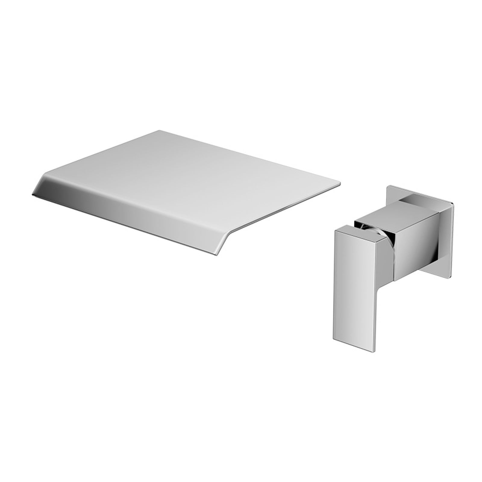 Rubinetto A Cascata Per Lavabo A Muro Rubinetto Bagno Lavabo E Bidet Miscelatore Lavabo Bagno Tutto In Rame Acqua Miscelata Calda E Fredda Installazione A 2 Fori,cromo